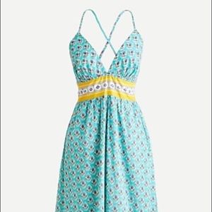 Jcrew cotton halter summer dress